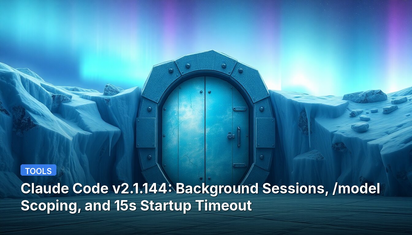 Claude Code v2.1.144: Background Sessions, /model Scoping, and 15s Startup Timeout