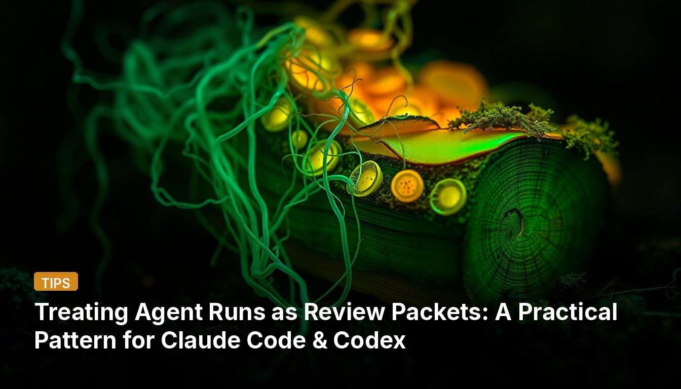 Treating Agent Runs as Review Packets: A Practical Pattern for Claude Code & Codex