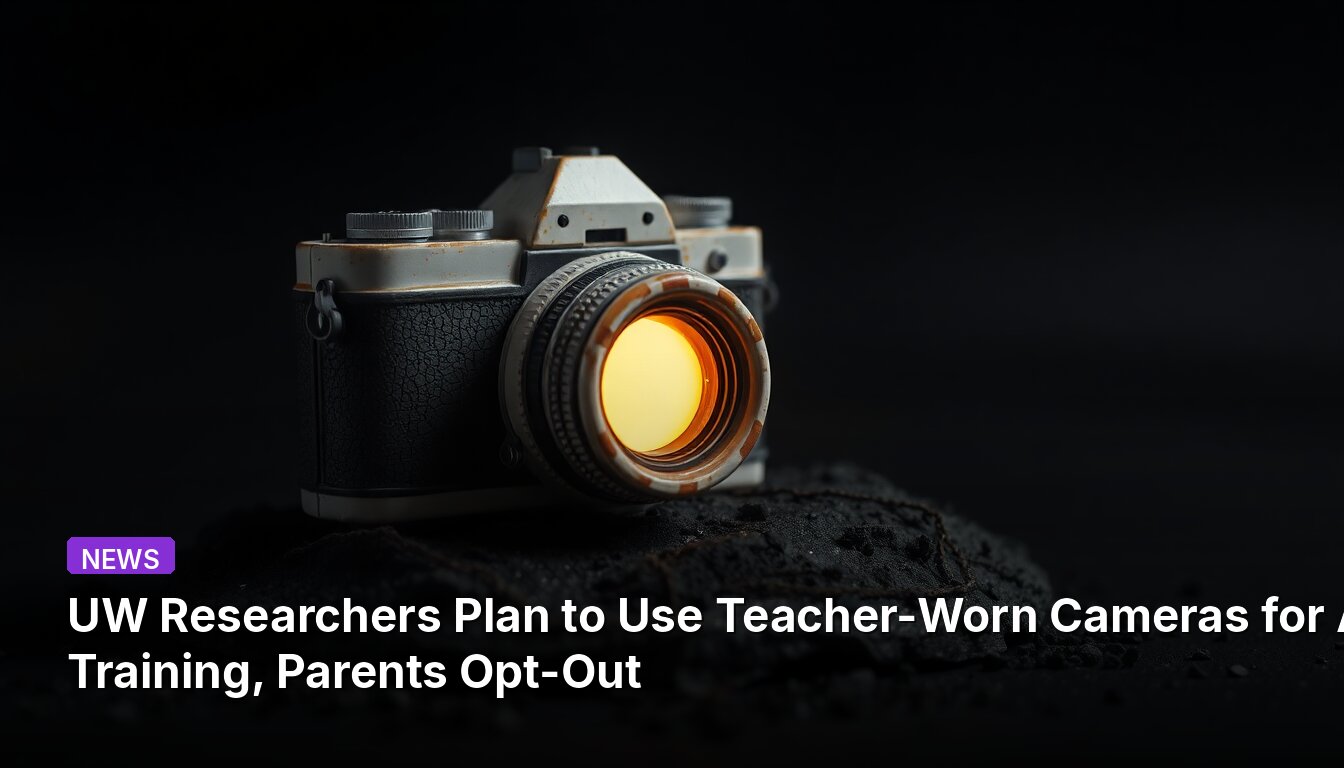 UW Researchers Plan to Use Teacher-Worn Cameras for AI Training, Parents Opt-Out