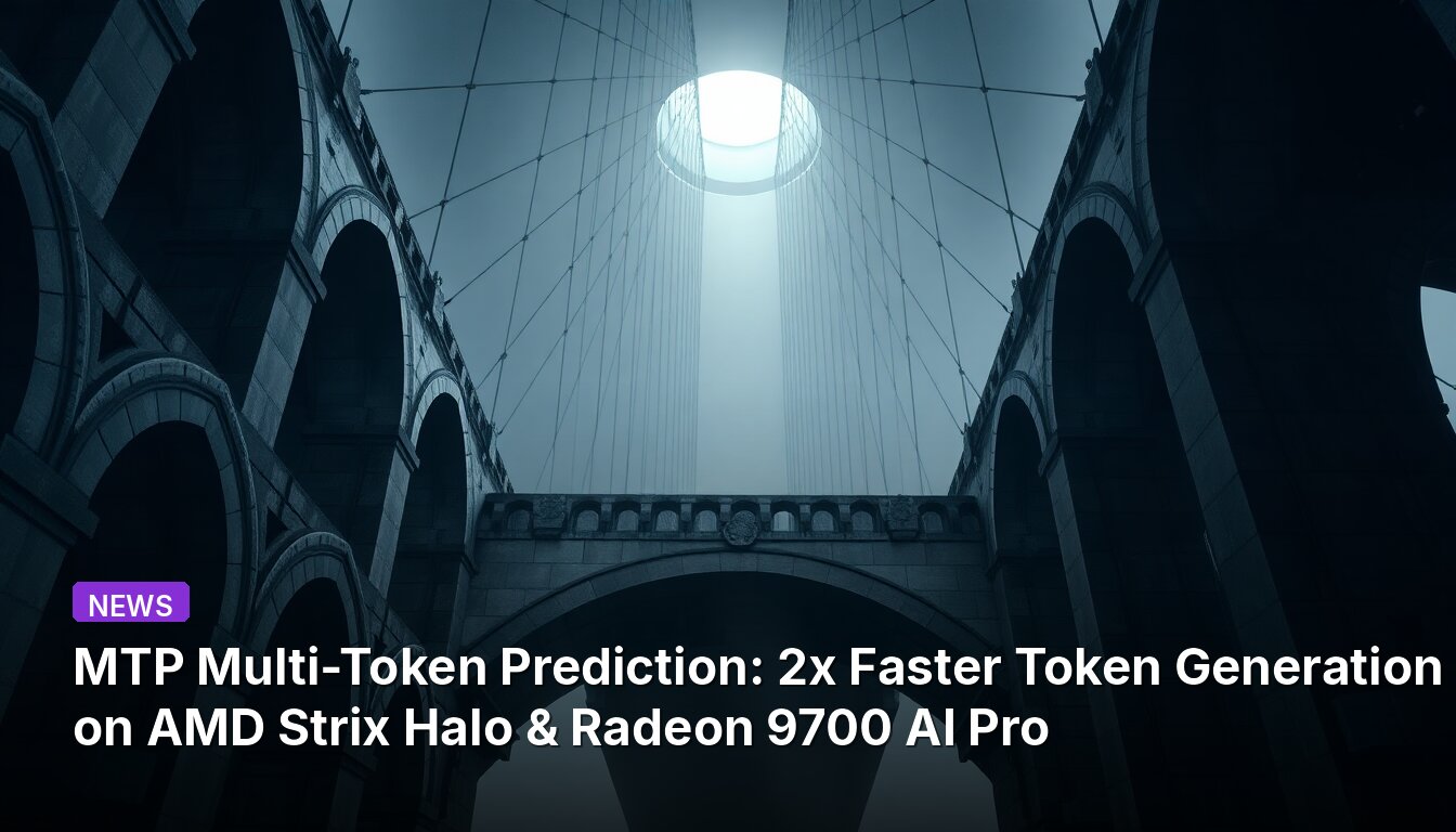 MTP Multi-Token Prediction: 2x Faster Token Generation on AMD Strix Halo & Radeon 9700 AI Pro