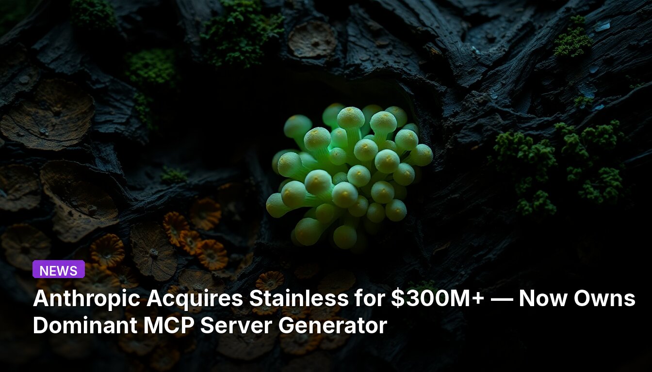 Anthropic Acquires Stainless for $300M+ — Now Owns Dominant MCP Server Generator