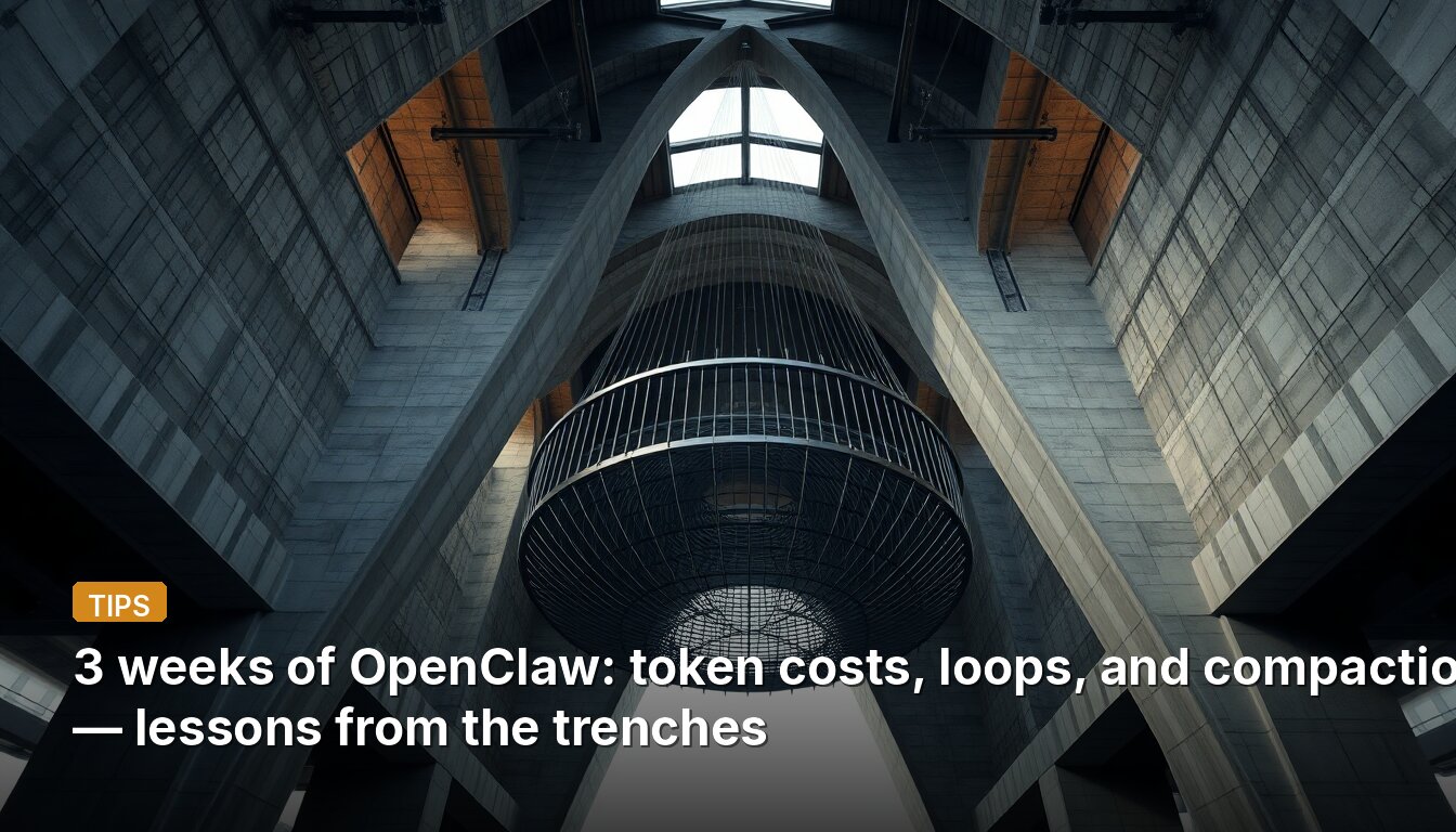 3 weeks of OpenClaw: token costs, loops, and compaction — lessons from the trenches