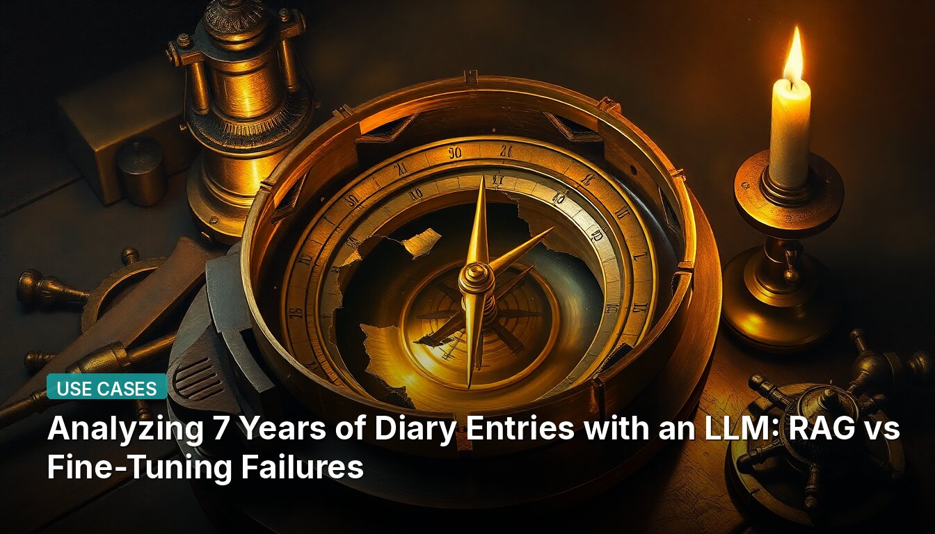 Analyzing 7 Years of Diary Entries with an LLM: RAG vs Fine-Tuning Failures