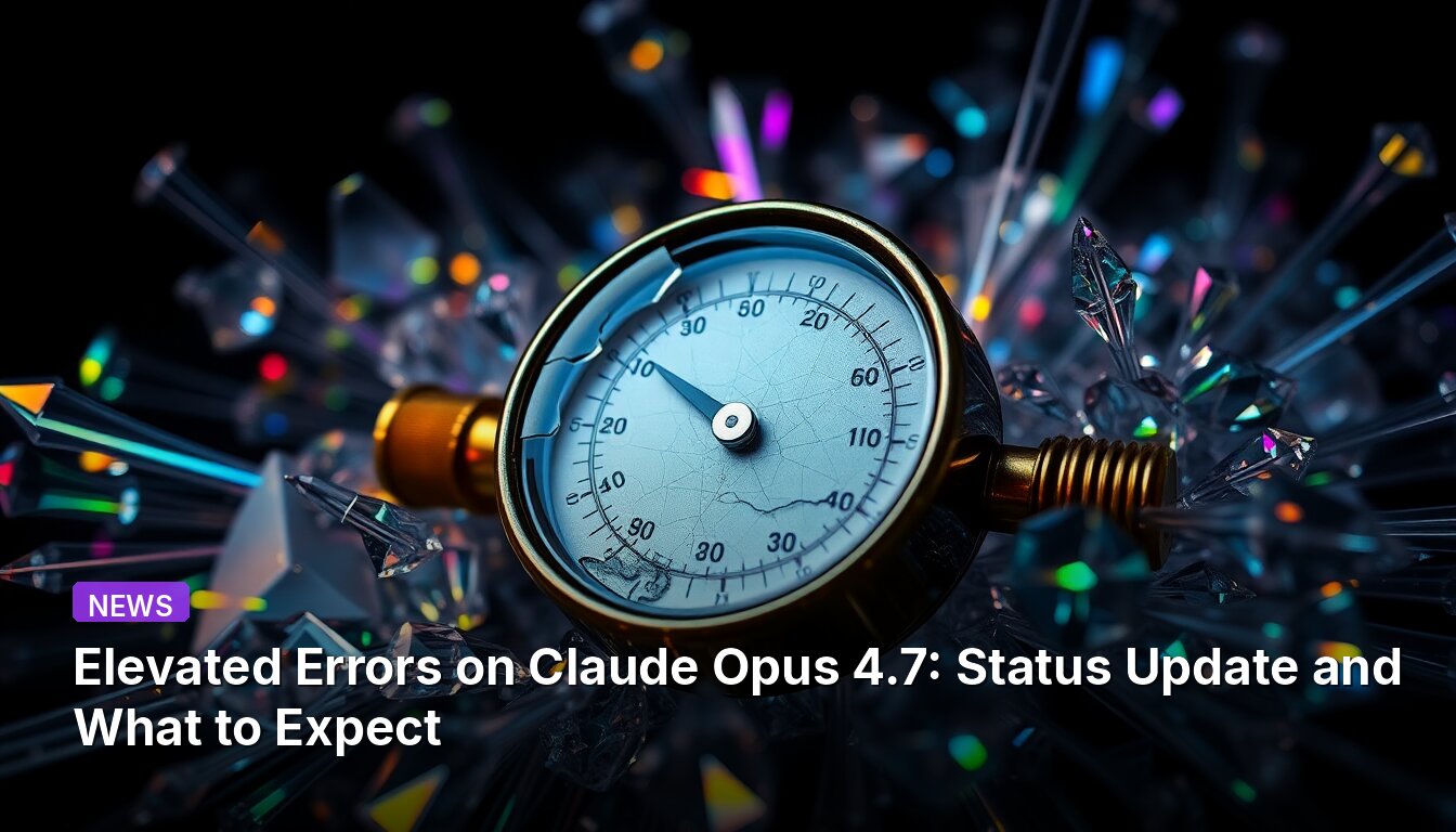 Elevated Errors on Claude Opus 4.7: Status Update and What to Expect