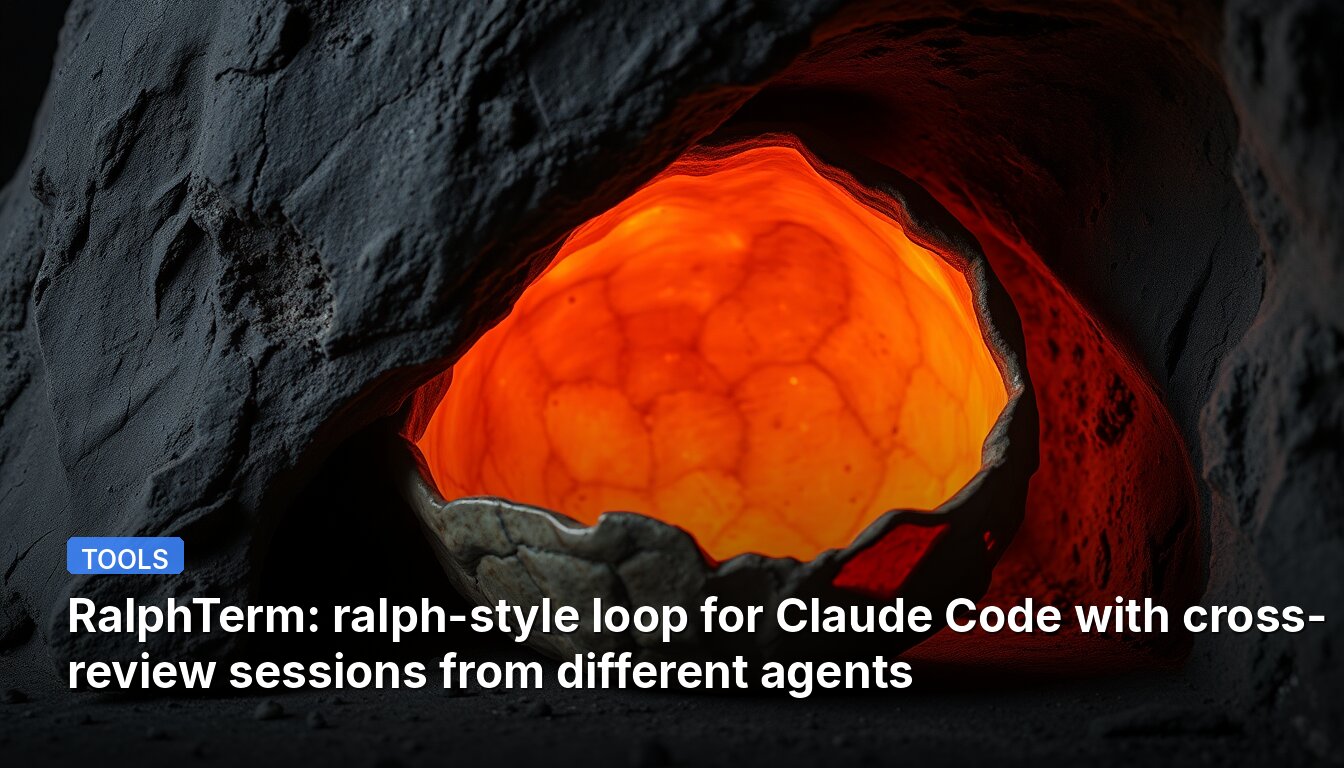 RalphTerm: ralph-style loop for Claude Code with cross-review sessions from different agents