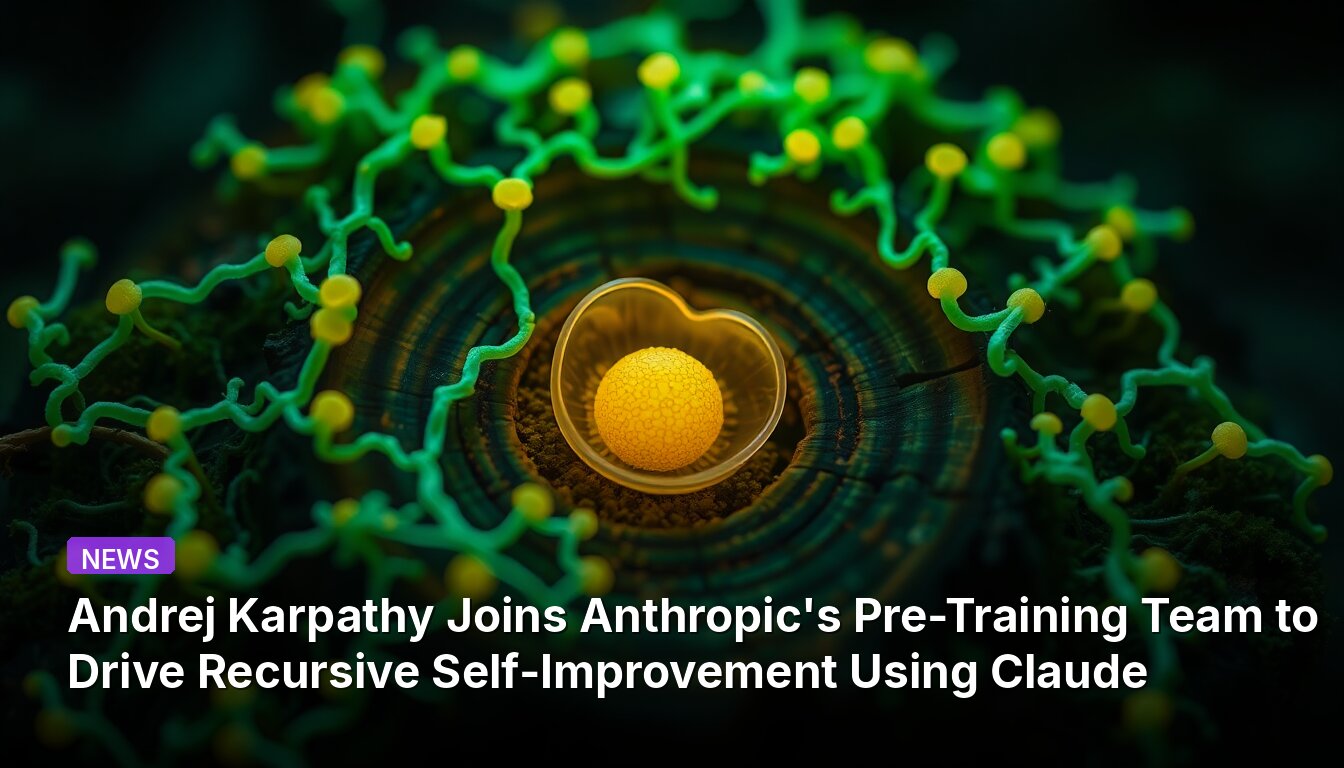 Andrej Karpathy Joins Anthropic's Pre-Training Team to Drive Recursive Self-Improvement Using Claude