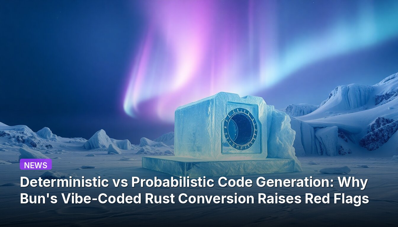 Deterministic vs Probabilistic Code Generation: Why Bun's Vibe-Coded Rust Conversion Raises Red Flags