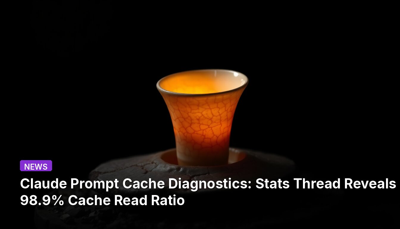 Claude Prompt Cache Diagnostics: Stats Thread Reveals 98.9% Cache Read Ratio