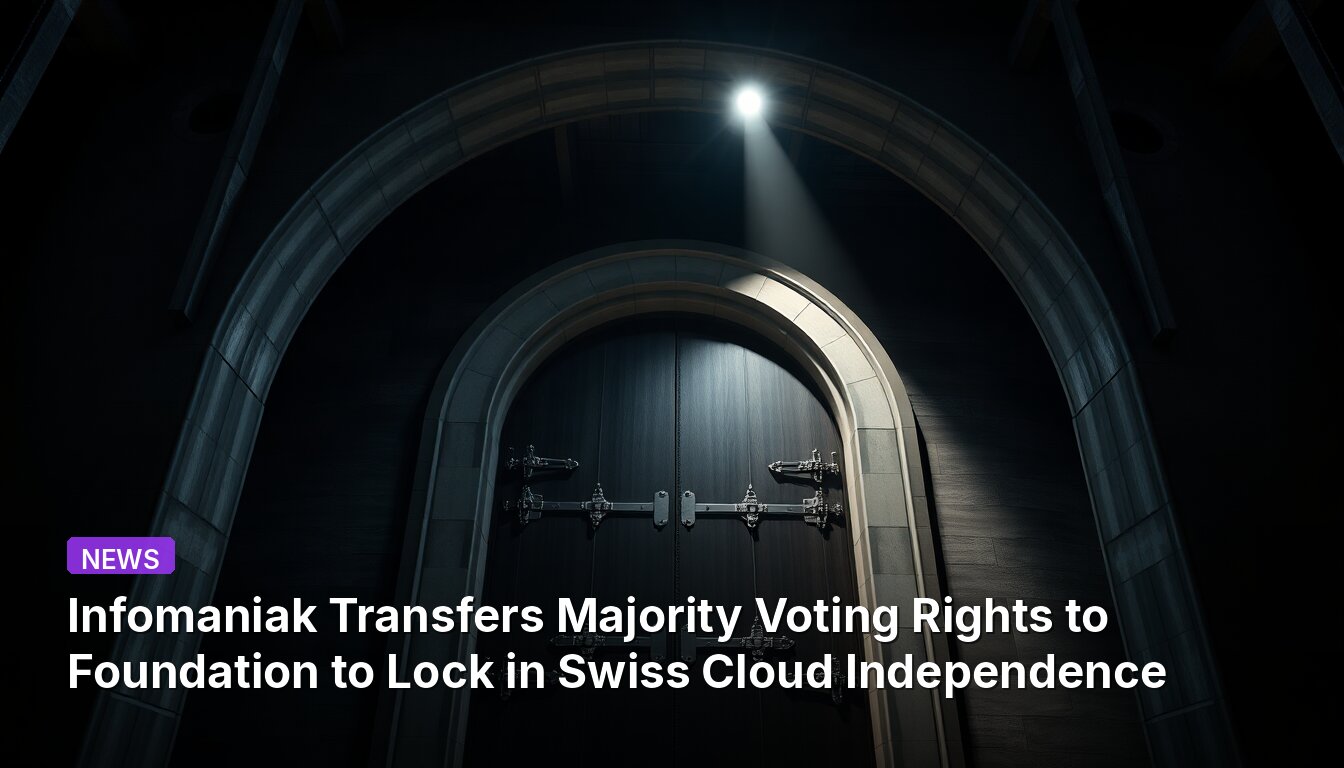 Infomaniak Transfers Majority Voting Rights to Foundation to Lock in Swiss Cloud Independence