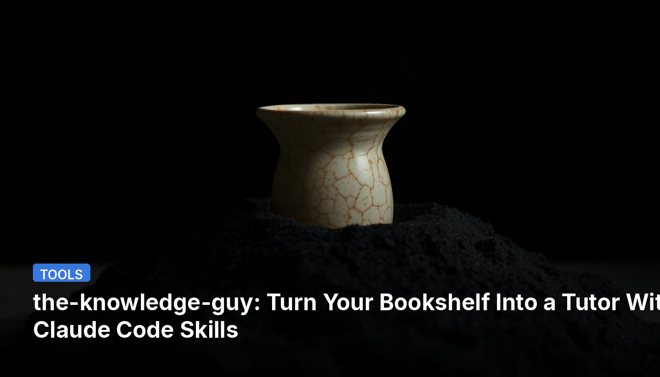 the-knowledge-guy: Turn Your Bookshelf Into a Tutor With Claude Code Skills