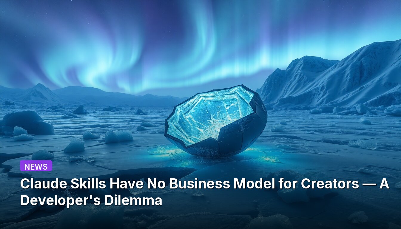 Claude Skills Have No Business Model for Creators — A Developer's Dilemma