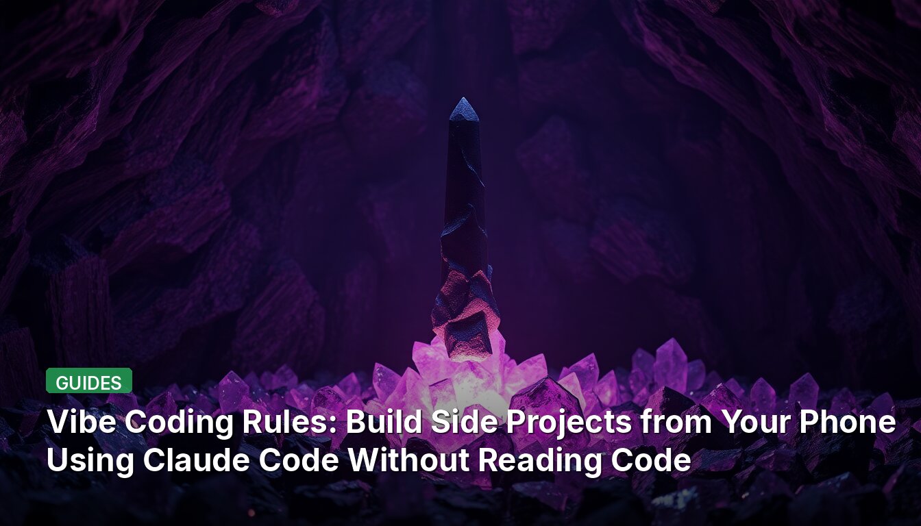 Vibe Coding Rules: Build Side Projects from Your Phone Using Claude Code Without Reading Code