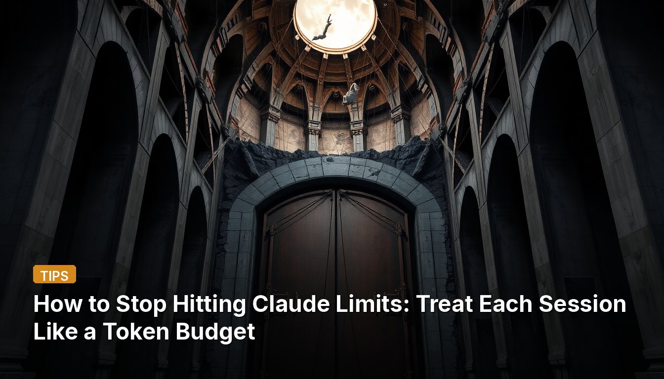 How to Stop Hitting Claude Limits: Treat Each Session Like a Token Budget