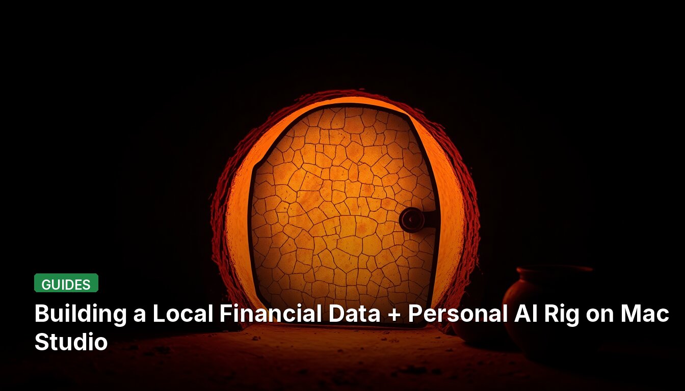 Building a Local Financial Data + Personal AI Rig on Mac Studio