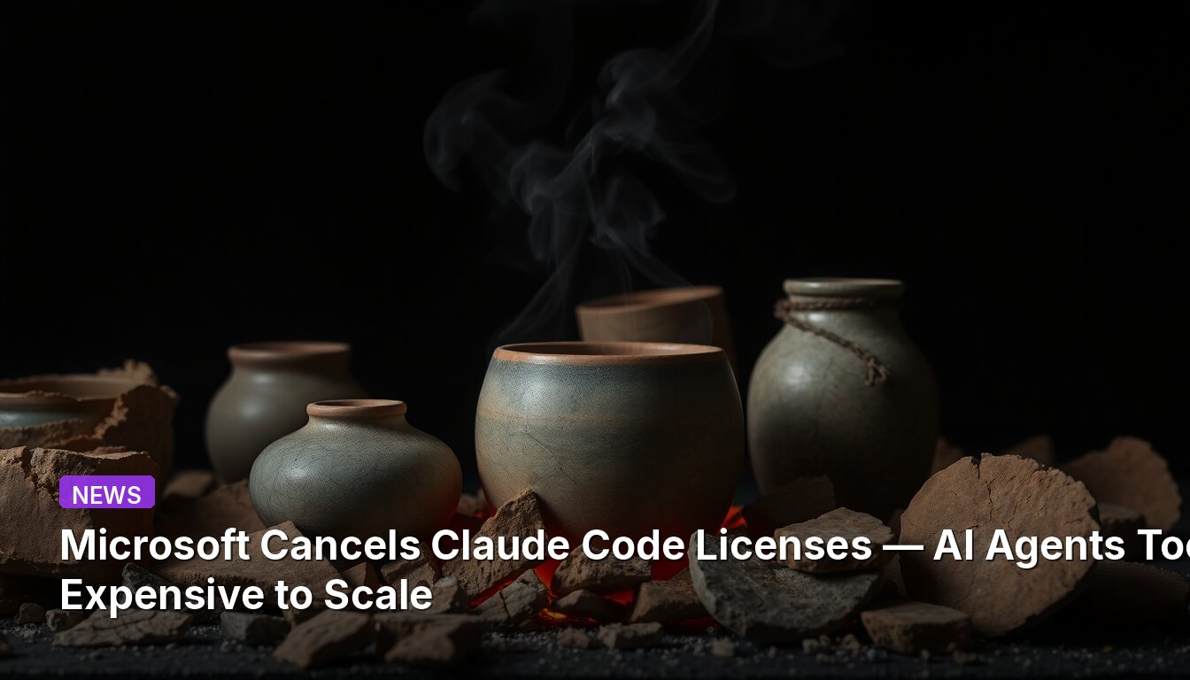 Microsoft Cancels Claude Code Licenses — AI Agents Too Expensive to Scale