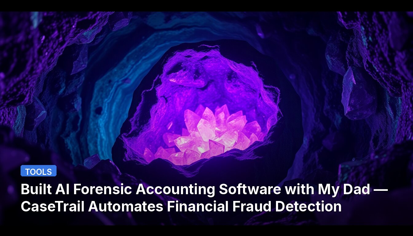 Built AI Forensic Accounting Software with My Dad — CaseTrail Automates Financial Fraud Detection