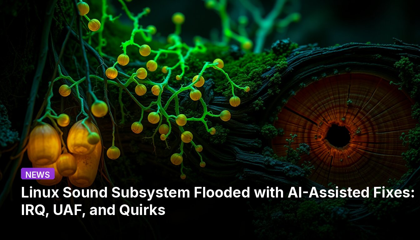Linux Sound Subsystem Flooded with AI-Assisted Fixes: IRQ, UAF, and Quirks