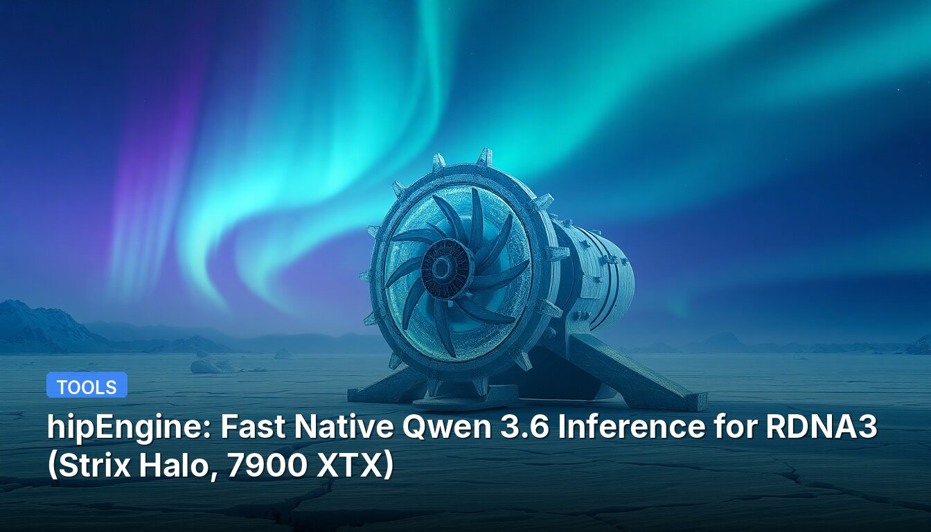 hipEngine: Fast Native Qwen 3.6 Inference for RDNA3 (Strix Halo, 7900 XTX)