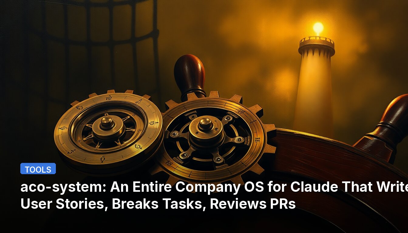 aco-system: An Entire Company OS for Claude That Writes User Stories, Breaks Tasks, Reviews PRs