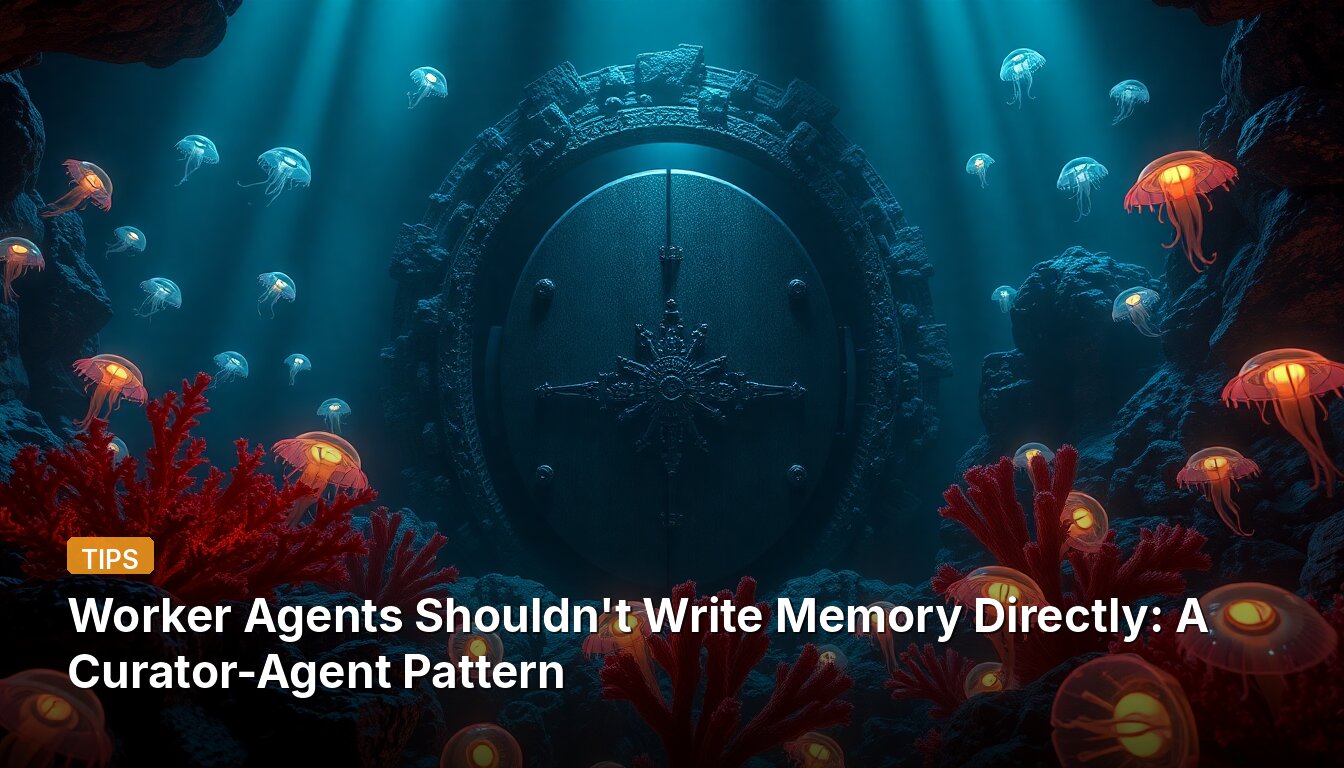 Worker Agents Shouldn't Write Memory Directly: A Curator-Agent Pattern