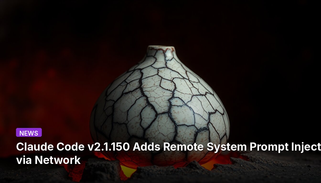 Claude Code v2.1.150 Adds Remote System Prompt Injection via Network