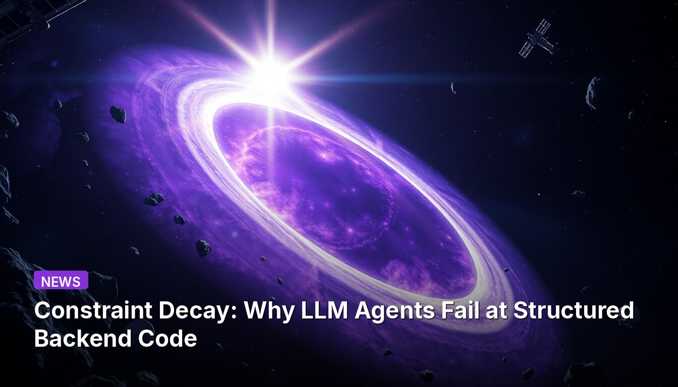 Constraint Decay: Why LLM Agents Fail at Structured Backend Code