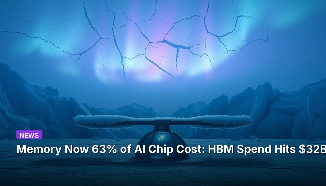Memory Now 63% of AI Chip Cost: HBM Spend Hits $32B