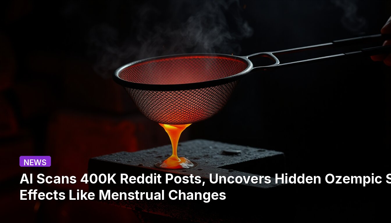 AI Scans 400K Reddit Posts, Uncovers Hidden Ozempic Side Effects Like Menstrual Changes