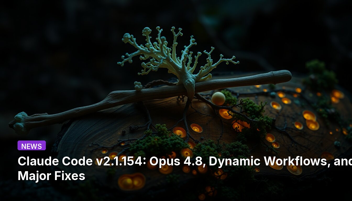 Claude Code v2.1.154: Opus 4.8, Dynamic Workflows, and Major Fixes