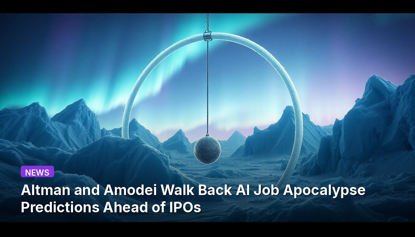 Altman and Amodei Walk Back AI Job Apocalypse Predictions Ahead of IPOs