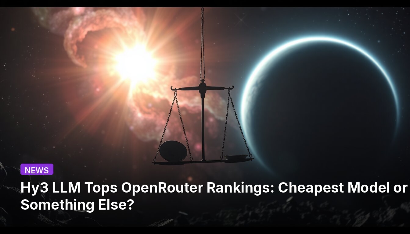 Hy3 LLM Tops OpenRouter Rankings: Cheapest Model or Something Else?