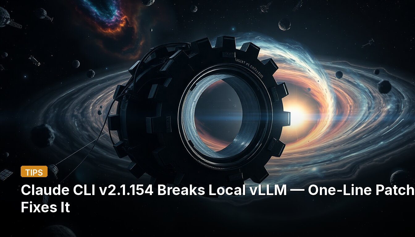 Claude CLI v2.1.154 Breaks Local vLLM — One-Line Patch Fixes It