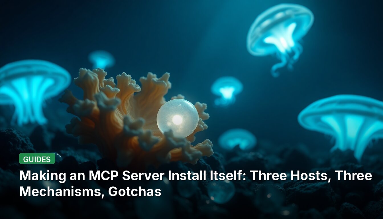 Making an MCP Server Install Itself: Three Hosts, Three Mechanisms, Gotchas