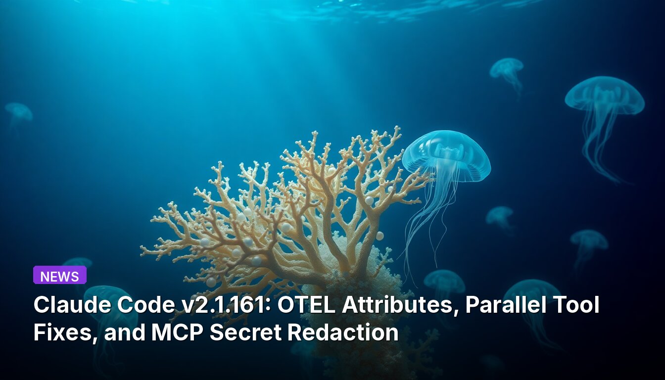 Claude Code v2.1.161: OTEL Attributes, Parallel Tool Fixes, and MCP Secret Redaction