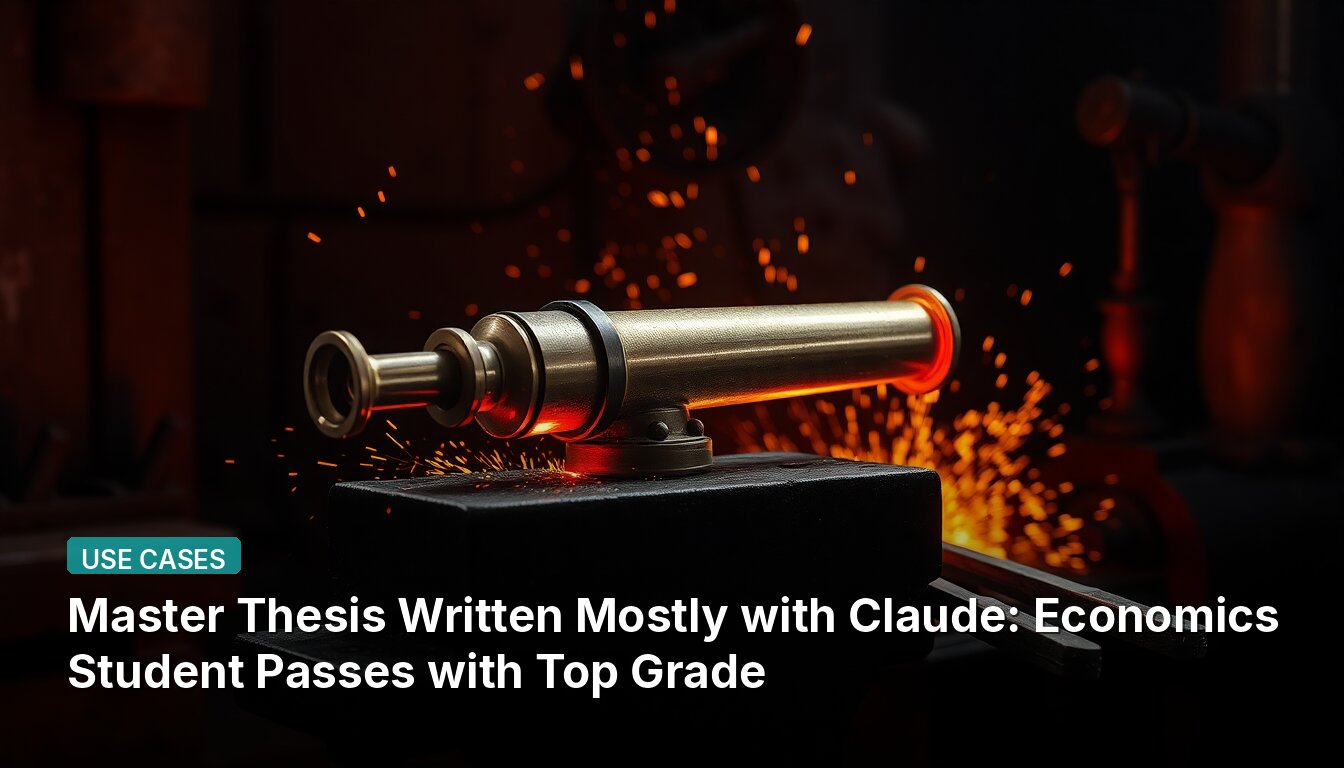 Master Thesis Written Mostly with Claude: Economics Student Passes with Top Grade