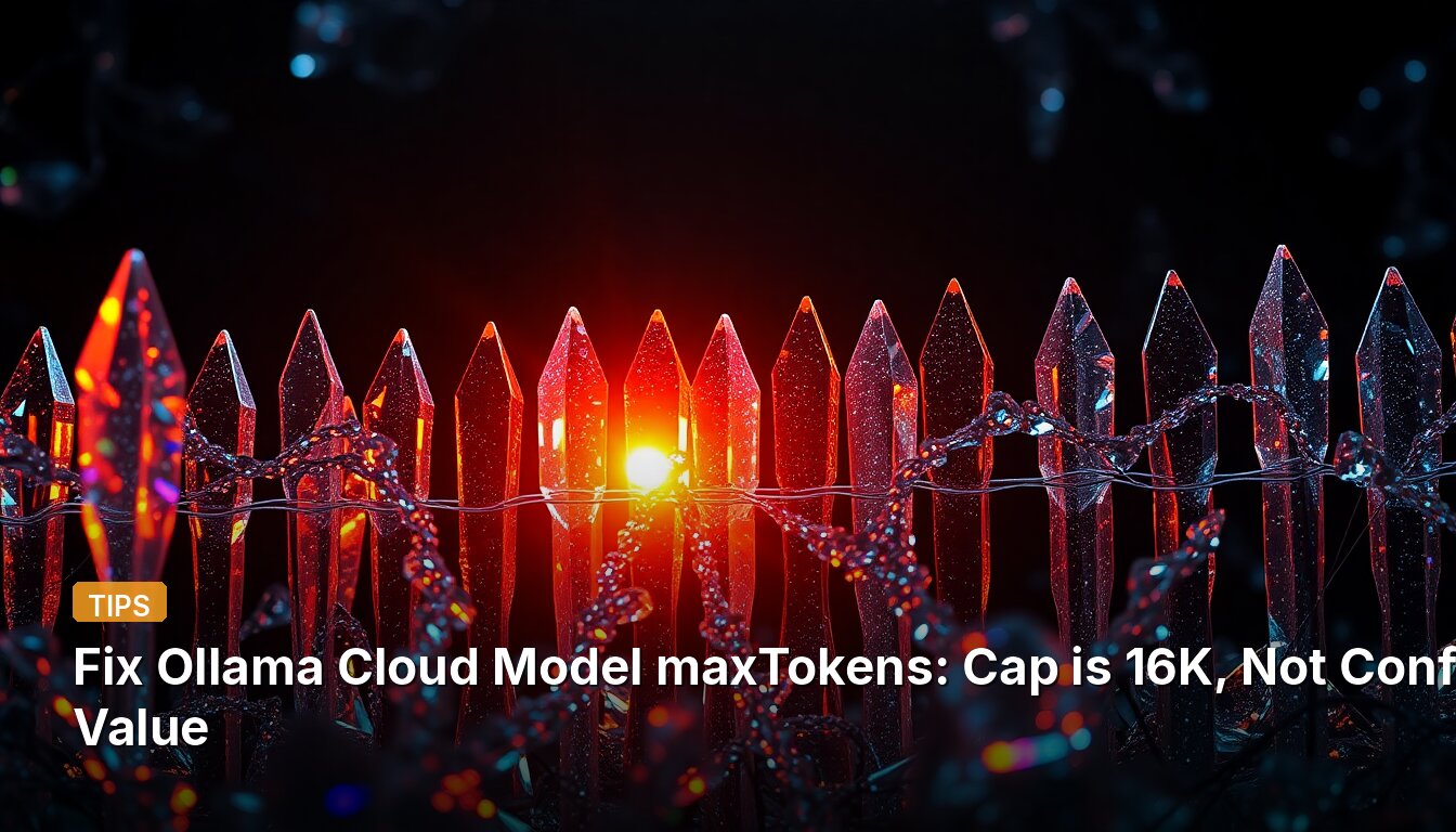 Fix Ollama Cloud Model maxTokens: Cap is 16K, Not Config Value