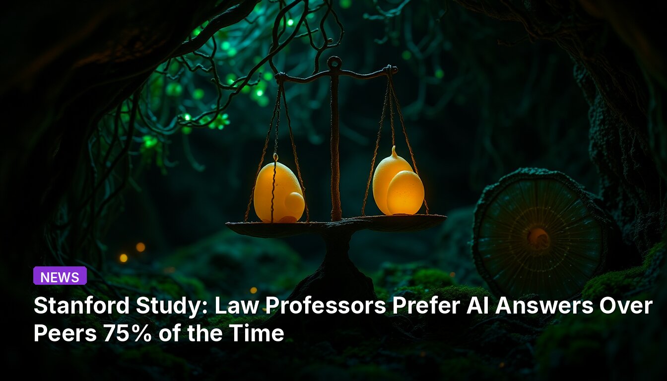 Stanford Study: Law Professors Prefer AI Answers Over Peers 75% of the Time