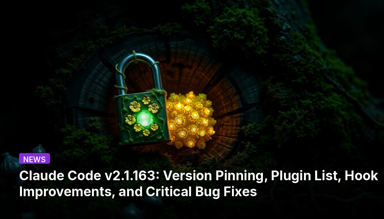 Claude Code v2.1.163: Version Pinning, Plugin List, Hook Improvements, and Critical Bug Fixes