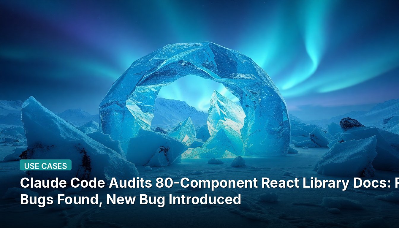 Claude Code Audits 80-Component React Library Docs: Real Bugs Found, New Bug Introduced