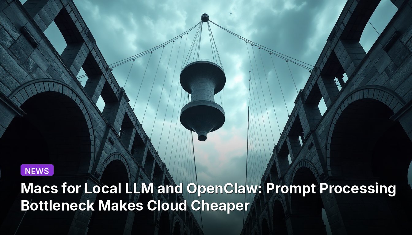 Macs for Local LLM and OpenClaw: Prompt Processing Bottleneck Makes Cloud Cheaper