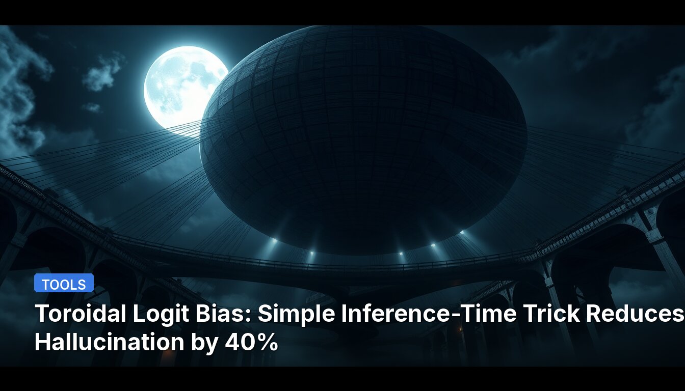 Toroidal Logit Bias: Simple Inference-Time Trick Reduces Hallucination by 40%