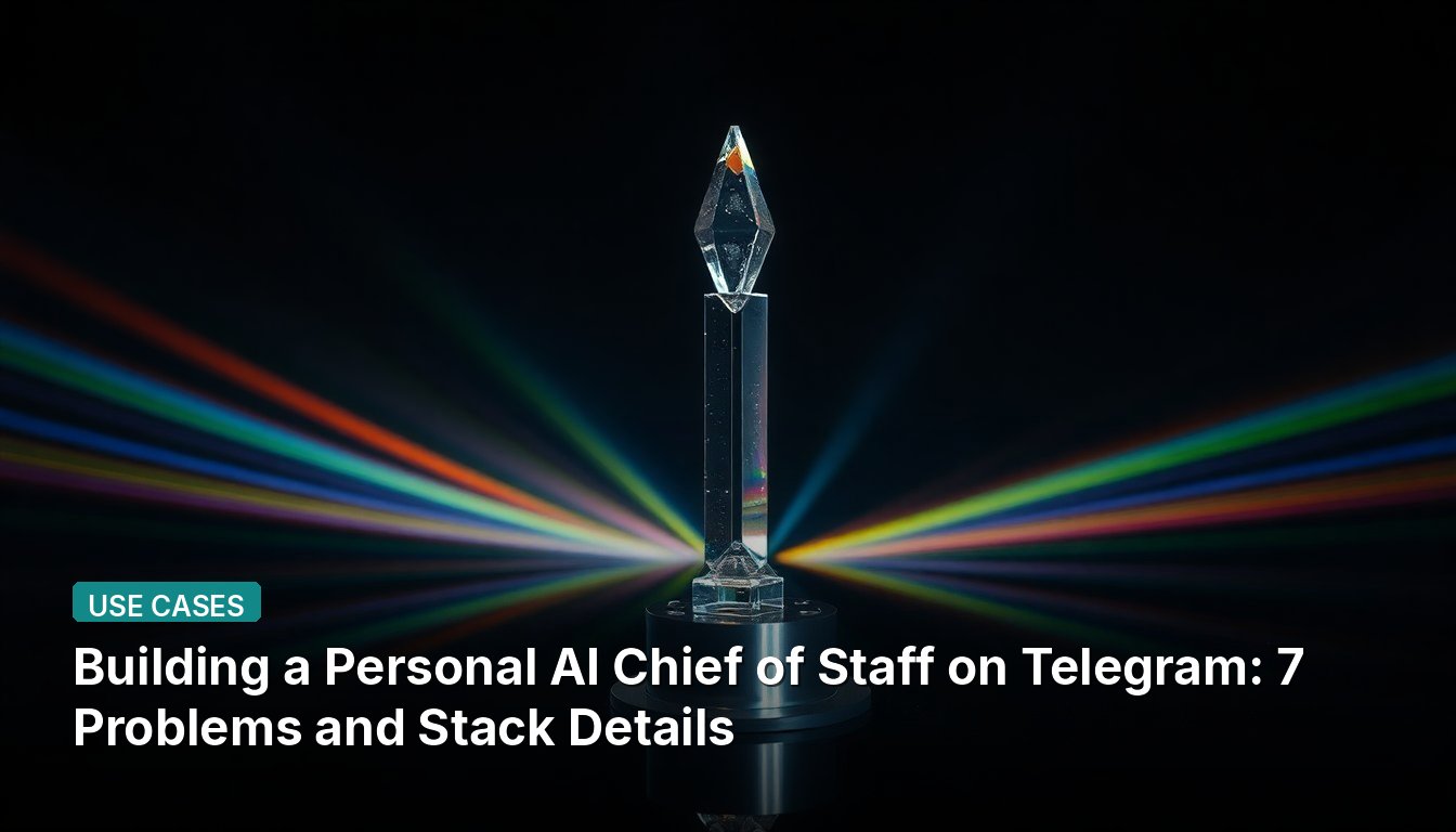 Building a Personal AI Chief of Staff on Telegram: 7 Problems and Stack Details