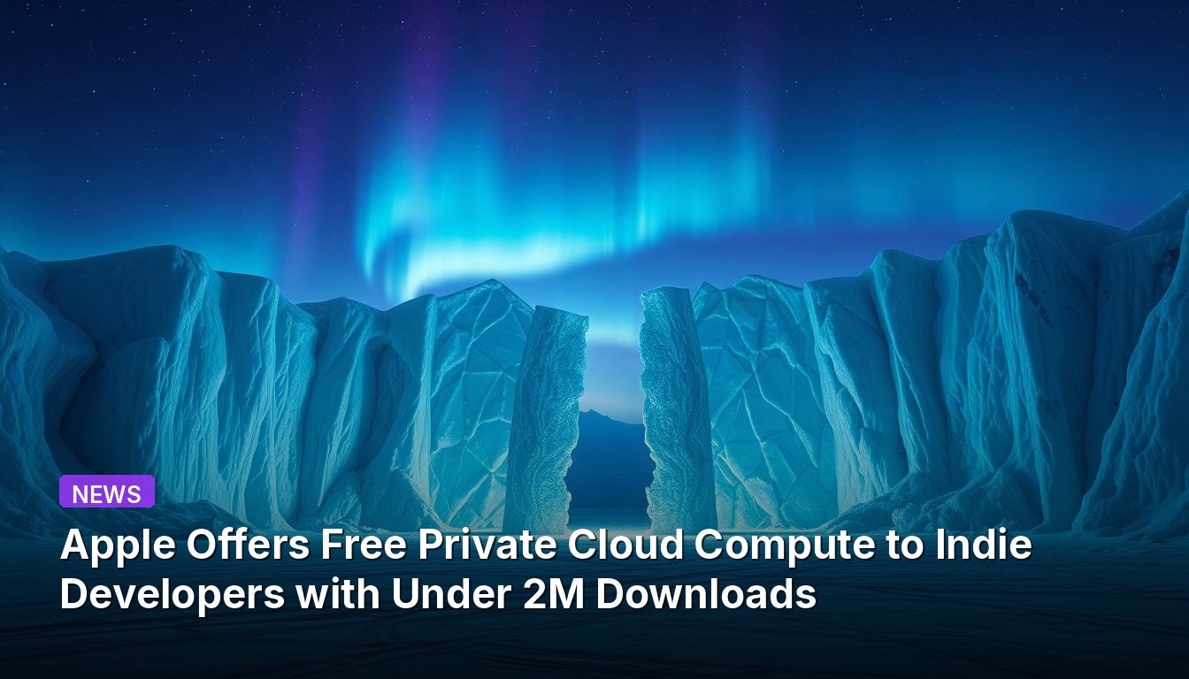 Apple Offers Free Private Cloud Compute to Indie Developers with Under 2M Downloads