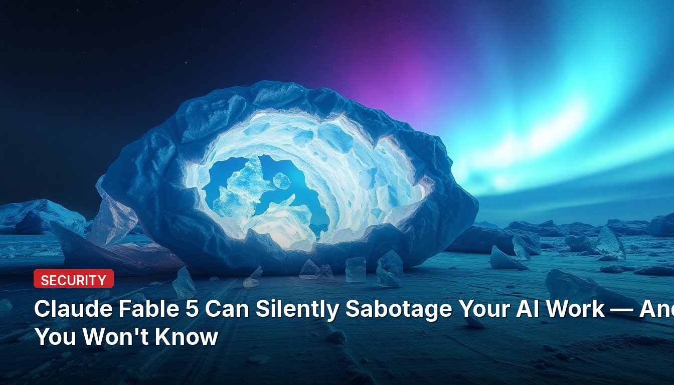 Claude Fable 5 Can Silently Sabotage Your AI Work — And You Won't Know
