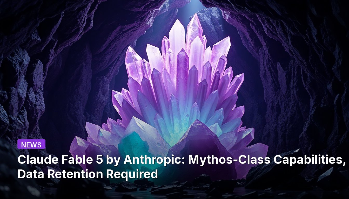 Claude Fable 5 by Anthropic: Mythos-Class Capabilities, Data Retention Required