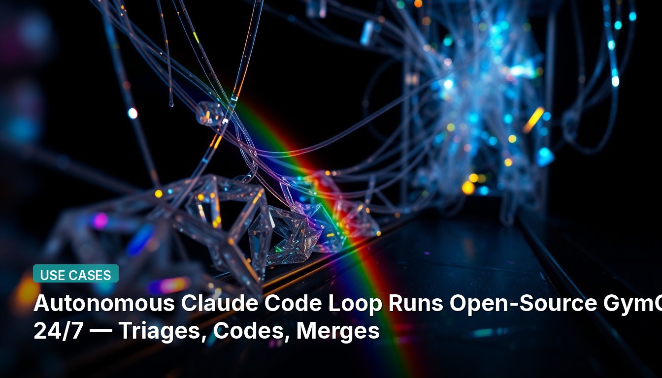 Autonomous Claude Code Loop Runs Open-Source GymCoach 24/7 — Triages, Codes, Merges