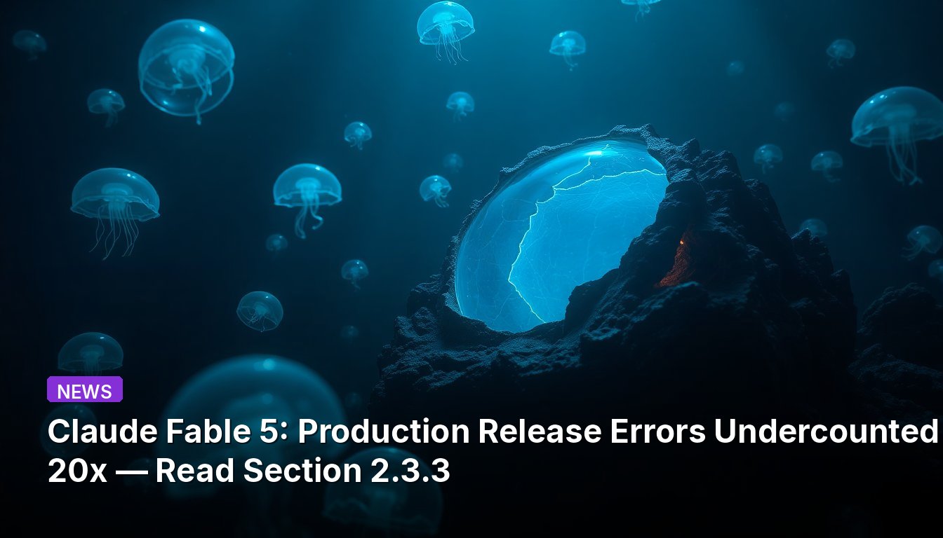 Claude Fable 5: Production Release Errors Undercounted 20x — Read Section 2.3.3
