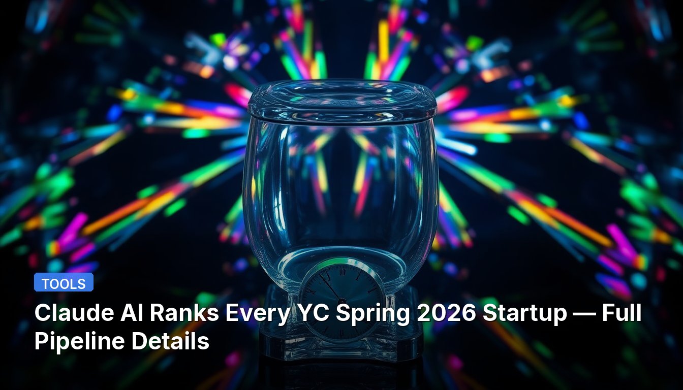 Claude AI Ranks Every YC Spring 2026 Startup — Full Pipeline Details