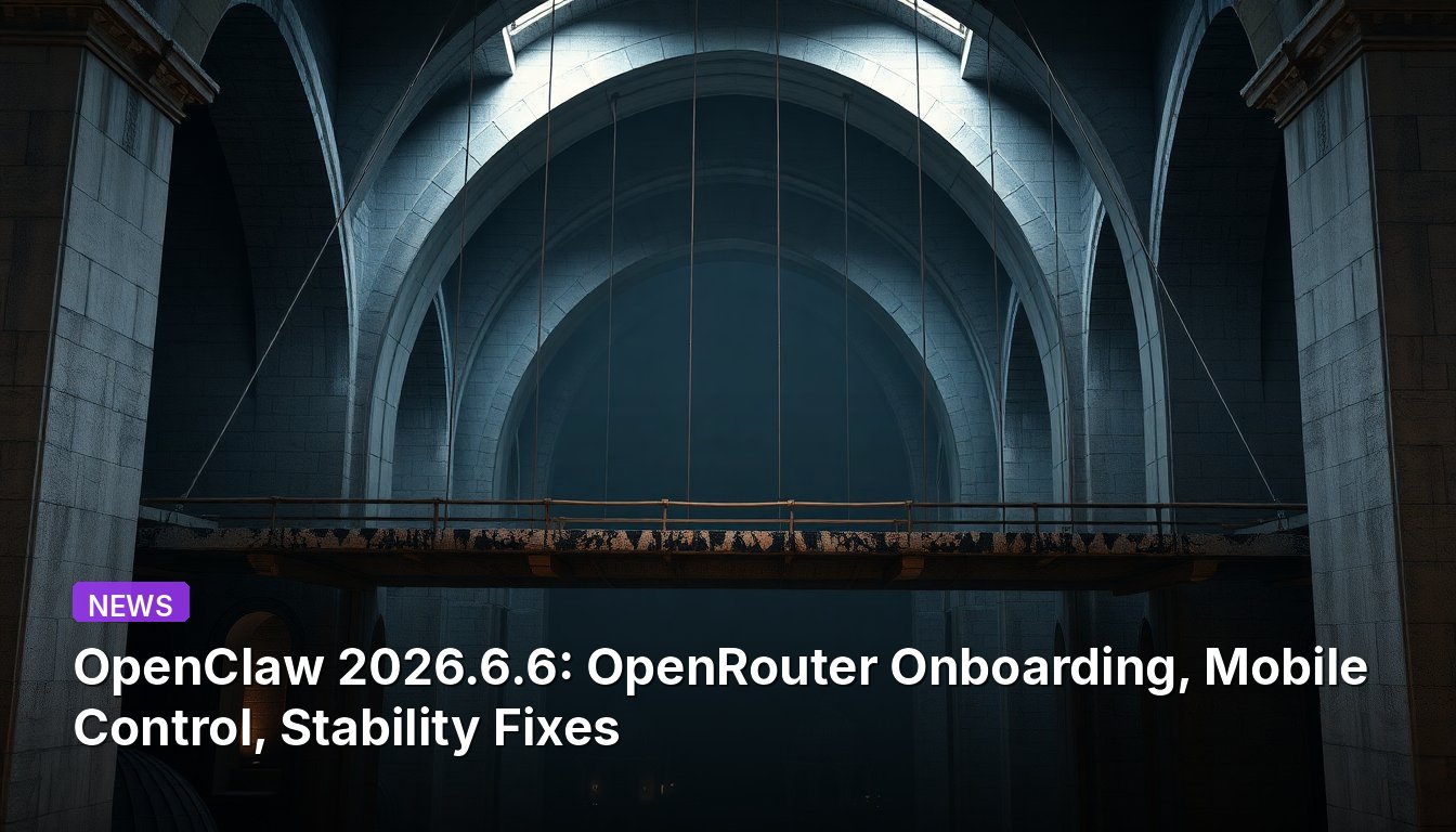 OpenClaw 2026.6.6: OpenRouter Onboarding, Mobile Control, Stability Fixes
