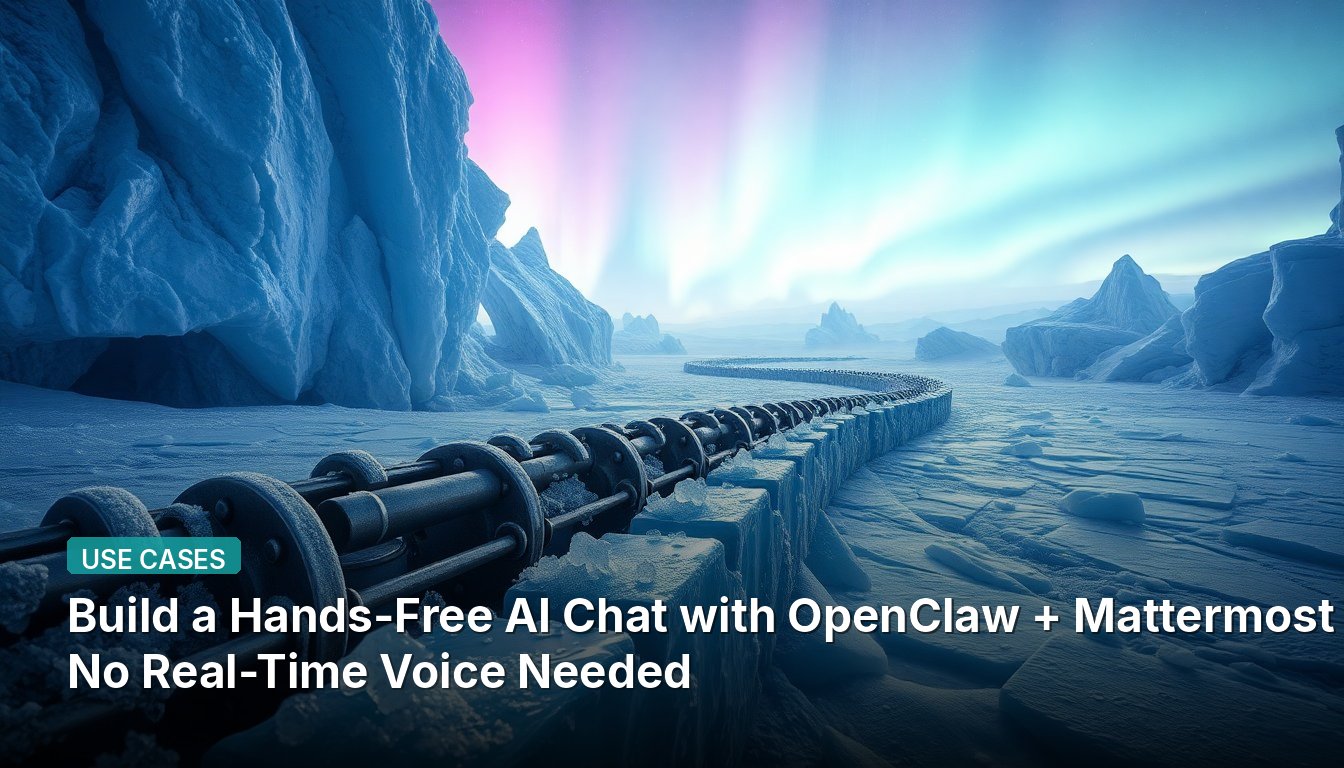 Build a Hands-Free AI Chat with OpenClaw + Mattermost — No Real-Time Voice Needed